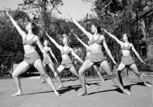 vintage photo for yoga styles